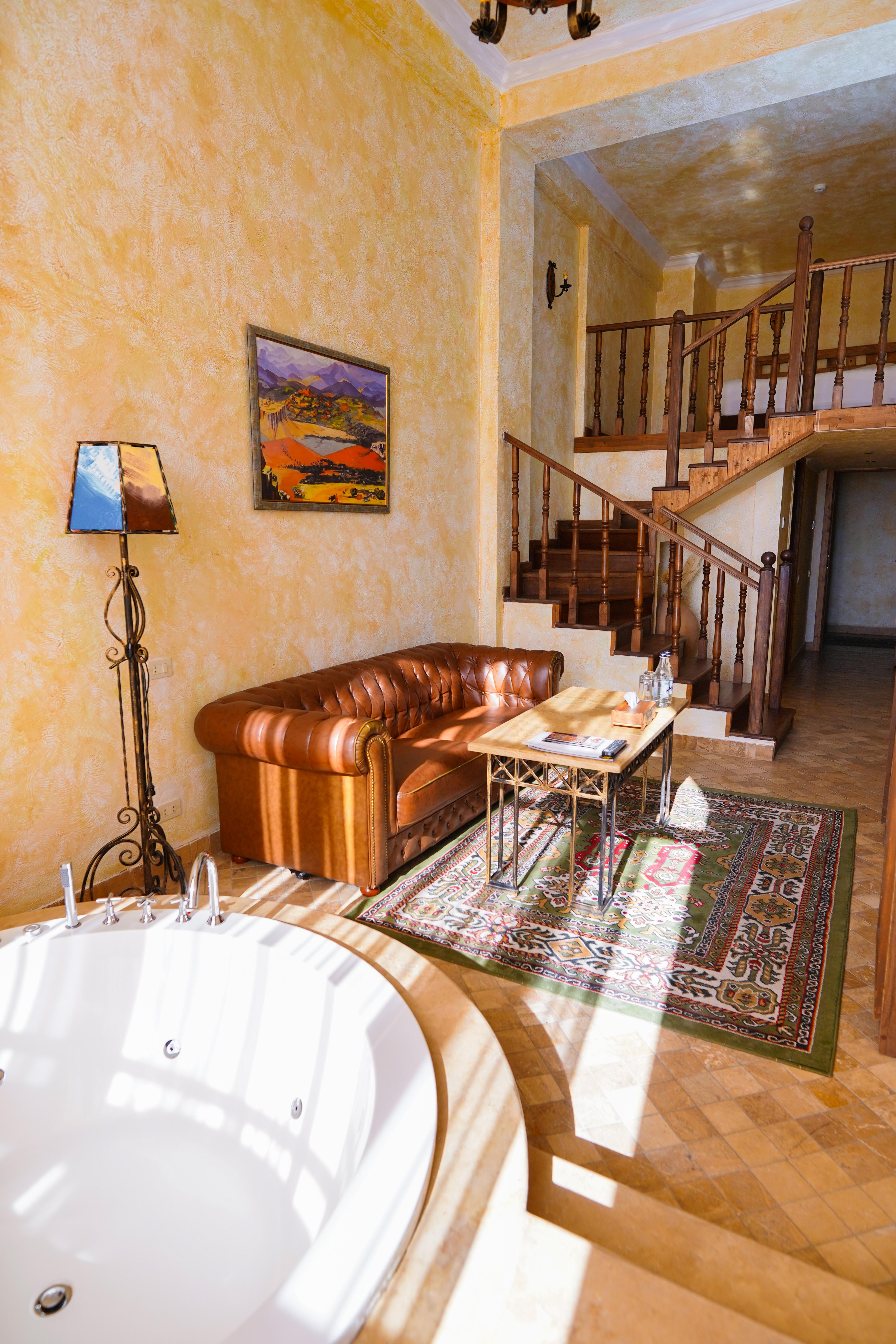Caucasus Hotel Kasagh Luaran gambar A 3D rendering of a living room